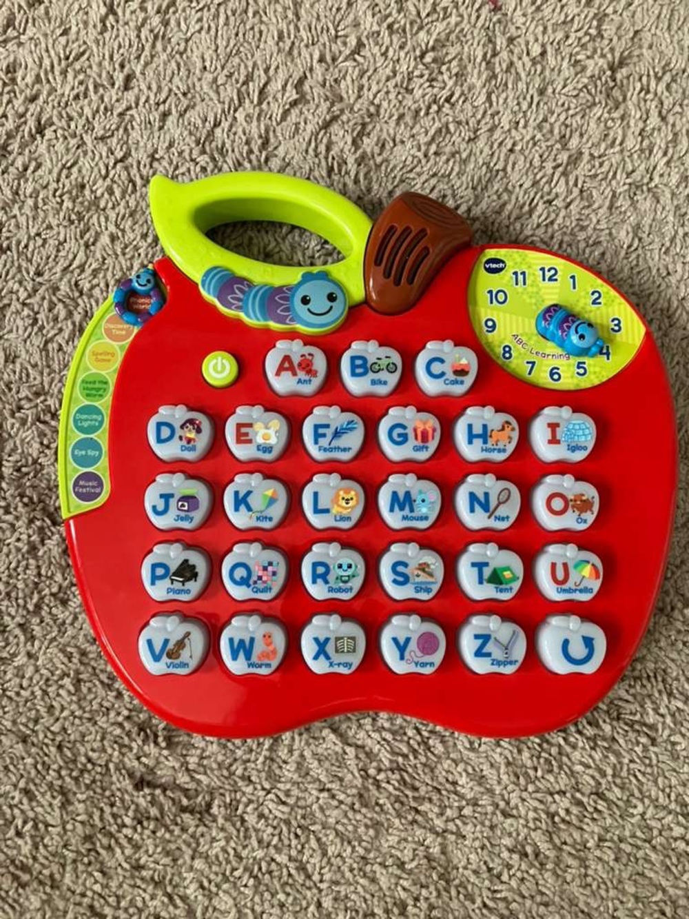 NEW VTech Alphabet Apple Learning Toy - Red and Yellow